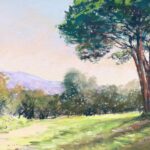 Matin sous les pins- puifferrat-pastelliste