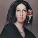 Portrait de George Sand d'après l'huile de Auguste Charpentier