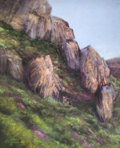 26217les-roches-en-soirée-aurore-puifferrat-pastelliste