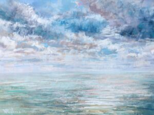 26220 Mer ciel et nuages- aurore puifferrat pastelliste