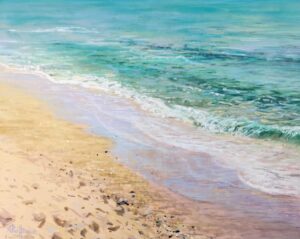 26228 La plage - aurore puifferrat pastelliste